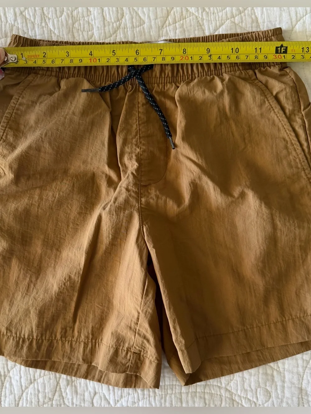3 PAIRS All In Motion + Old Navy Boys Drawstring Shorts - Pink, Tan, Blue - Sz L